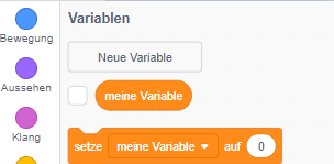 Schritt 8 - Variable erstellen