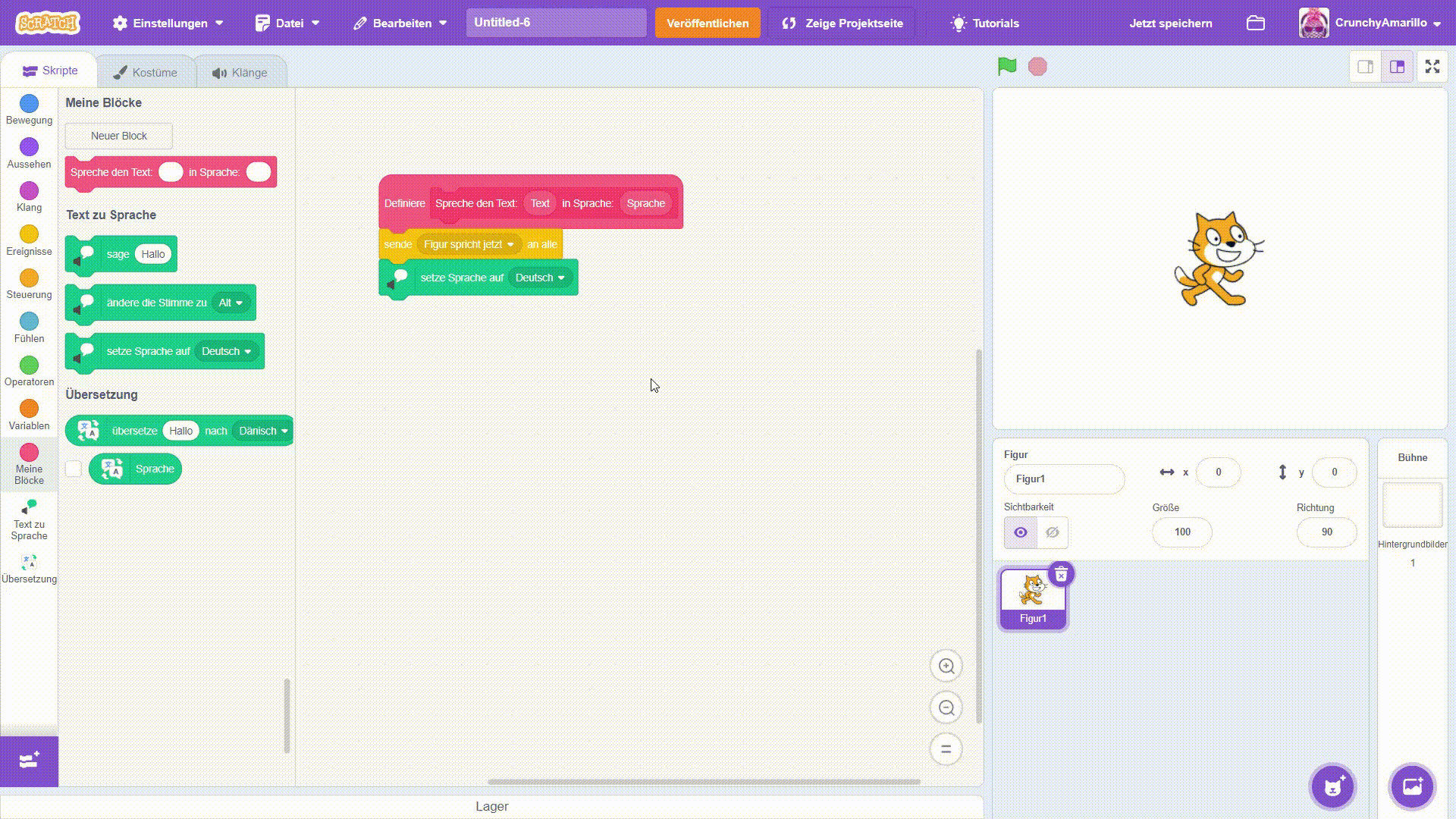Animierter Screenshot Parameter nutzen