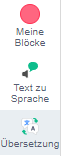 Screenshot Blockübersicht mit Erweiterung "Übersetzung"