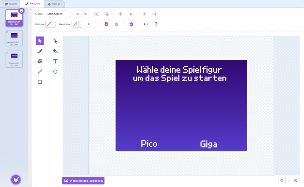 Screenshot Figur Popup