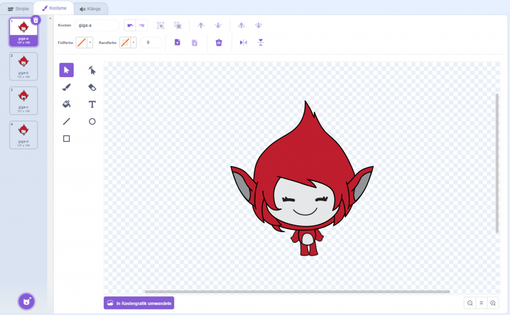 Screenshot Figur Giga-Start