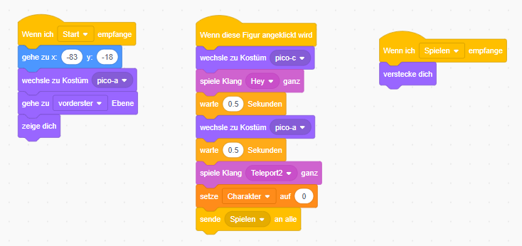 Screenshot Programmcode Pico-Start