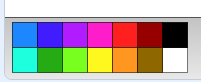 Screenshot Farbpalette