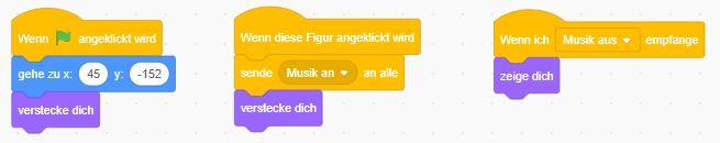 Programmcode Musik ausschalten