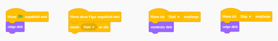 Screenshot Programmcode Start-Schaltfläche