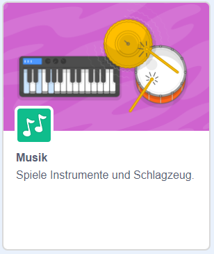 Screenshot Musik-Erweiterung