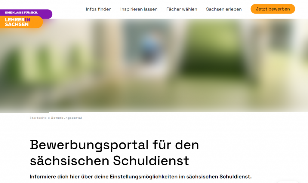 Screenshot der Infoseite für Bewerber/innen des SMK