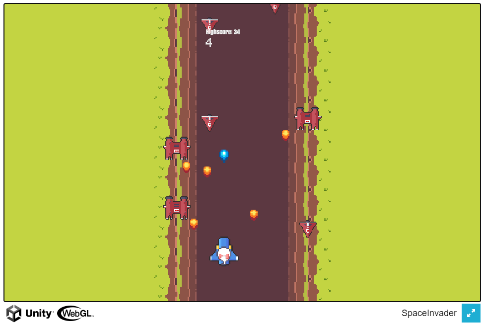Screenshot Unity Space-Invaders-Clone