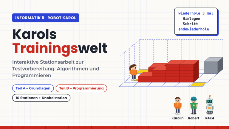 Informatik 8: Karols Trainingswelt – Übungen zu Robot Karol
